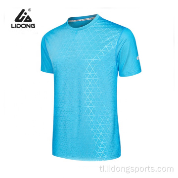 Pasadyang logo mens isport gym kaswal na blangko t-shirtt